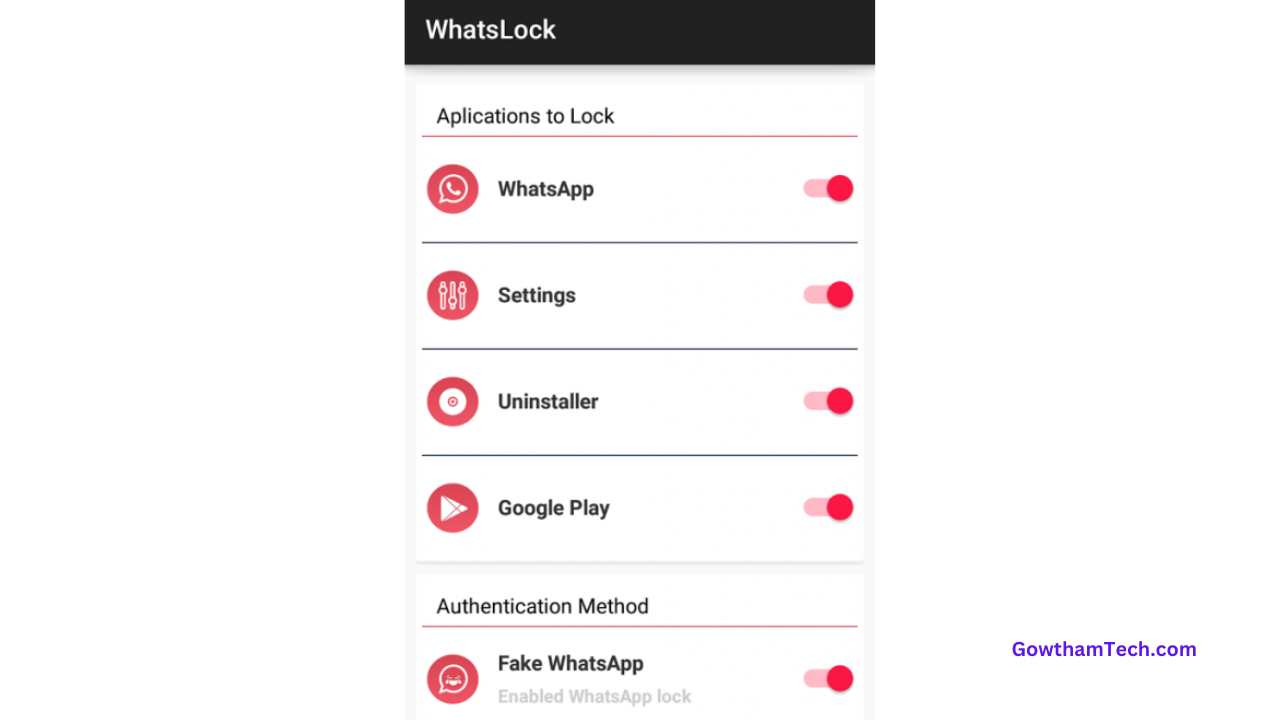 WhatsLock for Android