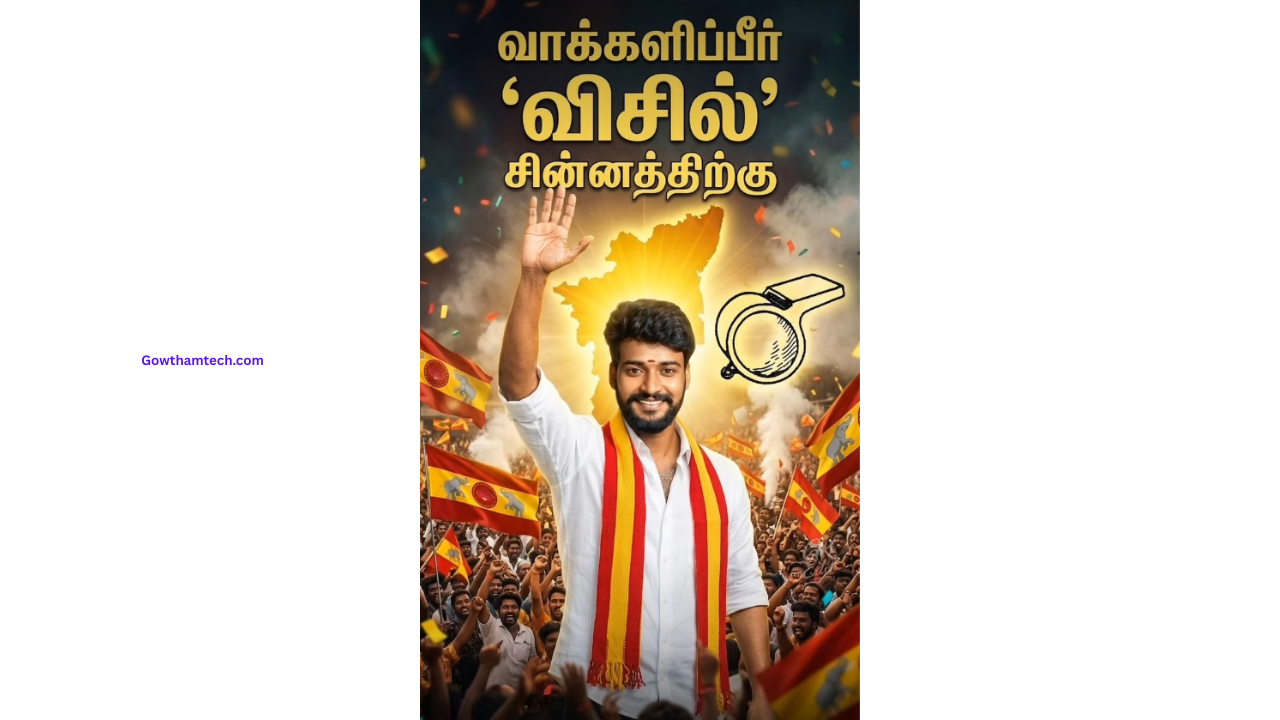 TVK Style Photo Editing Tamilaga Vetri Kazhagam Edit Tutorial